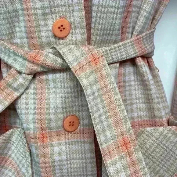 Amazing vintage JCPenney polyester jacket with belt size small vintage size 8 - Picture 5 of 13